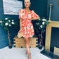 Daria Banded Mini Dress Amber