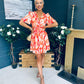 Daria Banded Mini Dress Amber