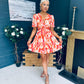 Daria Banded Mini Dress Amber