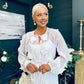 Enya Embellished Occasion Dress White