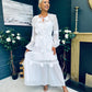 Enya Embellished Occasion Dress White