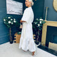 Brodie Detailed Occasion Dress Cream