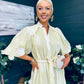 Brodie Detailed Occasion Dress Yellow