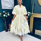 Brodie Detailed Occasion Dress Yellow