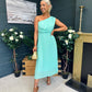 Robyn One Shoulder Midi Dress Pastel