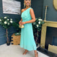 Robyn One Shoulder Midi Dress Pastel