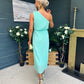 Robyn One Shoulder Midi Dress Pastel