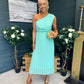 Robyn One Shoulder Midi Dress Pastel