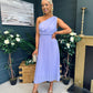 Robyn One Shoulder Midi Dress Lilac
