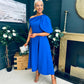 Laura Detailed Occasion Dress Cobalt