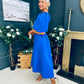 Laura Detailed Occasion Dress Cobalt