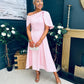 Laura Detailed Occasion Dress Pwr Pink