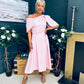 Laura Detailed Occasion Dress Pwr Pink