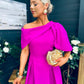Laura Detailed Occasion Dress Orchid