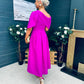 Laura Detailed Occasion Dress Orchid