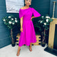 Laura Detailed Occasion Dress Orchid