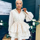 Claire Polka Occasion Mini Dress Pwr Yellow