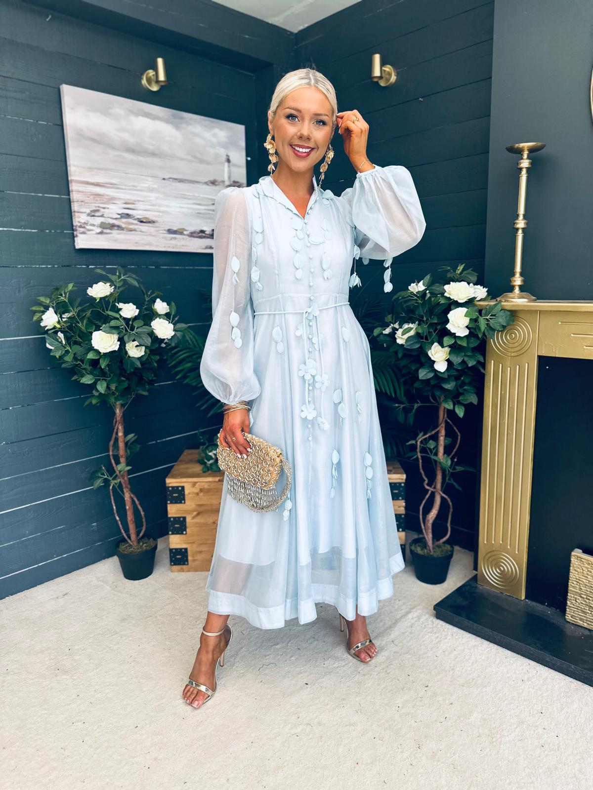 Nicola Embellished Occasion Dress Pastel