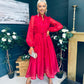 Nicola Embellished Occasion Dress Ruby