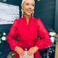 Nicola Embellished Occasion Dress Ruby