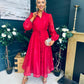 Nicola Embellished Occasion Dress Ruby