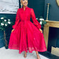 Nicola Embellished Occasion Dress Ruby