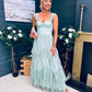Rochelle Tulle Occasion Maxi Dress Sage