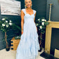 Rochelle Tulle Occasion Maxi Dress Pwr Blue
