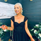 Rochelle Tulle Occasion Maxi Dress Black