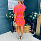 Esme Tiered Mini Dress Fuchsia / Orange