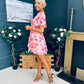 Ella-May Banded Mini Dress Peach