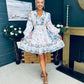 Janet Detailed Occasion Mini Dress Multi