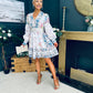 Janet Detailed Occasion Mini Dress Multi
