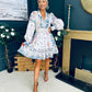 Janet Detailed Occasion Mini Dress Multi