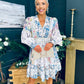 Janet Detailed Occasion Mini Dress Multi