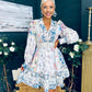 Janet Detailed Occasion Mini Dress Multi