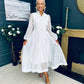 Nicola Embellished Occasion Dress White