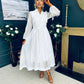 Nicola Embellished Occasion Dress White