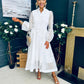 Nicola Embellished Occasion Dress White