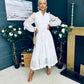 Nicola Embellished Occasion Dress White