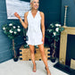 Teddie Waistcoat And Skort Set White