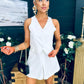 Teddie Waistcoat And Skort Set White