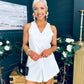 Teddie Waistcoat And Skort Set White