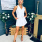 Teddie Waistcoat And Skort Set White