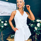 Teddie Waistcoat And Skort Set White