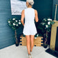 Teddie Waistcoat And Skort Set White