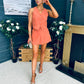 Teddie Waistcoat And Skort Set Coral