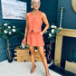 Teddie Waistcoat And Skort Set Coral