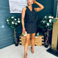 Teddie Waistcoat And Skort Set Black