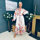 Francis Floral Occasion Dress Cream